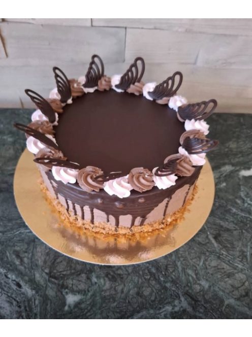 Gyümölcsös csoki torta