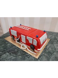 Tűzoltóautó torta